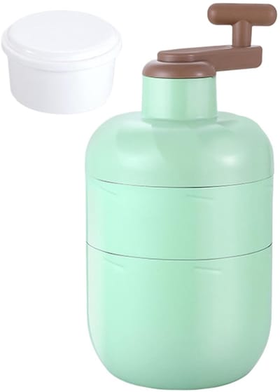 IJscrusher Handmatig - IJsmachine Sneeuwkegels - Desserts Maken - Stabiele Structuur - 13 x 13 x 13 cm - Wit
