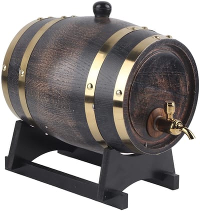 Dailygoods- Wijnvat retro gestreept - Cognacvat - Tequila - Whisky