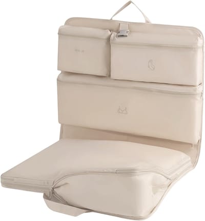 Reis Kleding Organizer - Bagage Opberger - Efficiënt Inpakken - Ruimtebesparend Compressie - 25 x 16 x 3 cm - Crèmekleurig