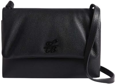Ted Baker Leren Schoudertas Marrisa Padded Leather Crossbody Bag Black Zwart