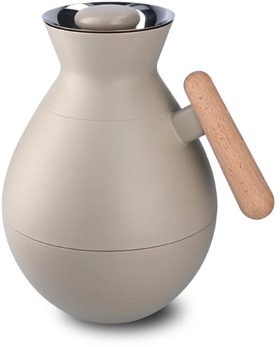 Rosendahl Kitchen thermos rond 1L sand / hout