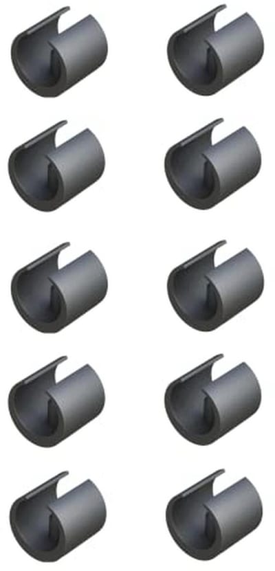Klemschaalglijders voor Meubels - 10 Stuks Ronde Voetdoppen en Stoelpootdoppen (D1: 24-26 mm)
