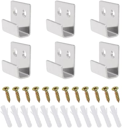 Cosensi- Tegelbeugel Heavy Duty - Roestvrij Staal - Wandmontage - 20 Stuks - Draagvermogen 60 kg - Groef Binnenbreedte 16 mm - Haakbeugel
