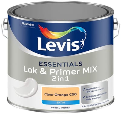 Levis - Essentials Lak & Primer Mix - Clear Orange C50 - Mengverf - 2,5 L