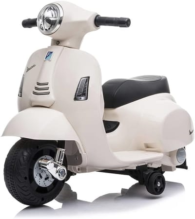 Kinder Elektrische Motor - Mini Scooter - Buiten Spelen - Veilig Ontwerp - 66.5 x 38 x 52 cm - Wit