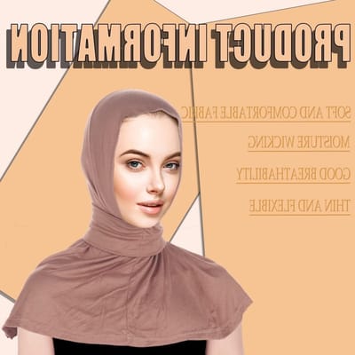 Verstelbare Turban Hoed voor Dames - Hijab Sjaal met Hoge Elasticiteit, Volledige Bedekking en Gesp voor Comfort en Stijl