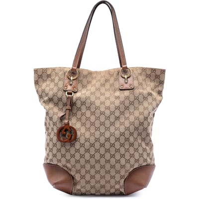Tweedehands Grote GG Canvas GG Charm Tote