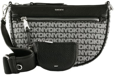 DKNY schoudertas Zoie Crest Crossbody Bag BK Logo - BK zwart