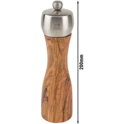 (6 stuks) PEUGEOT FIDJI - Zoutmolen - Olijfhout - Natuurlijk - Hoogte: 200mm