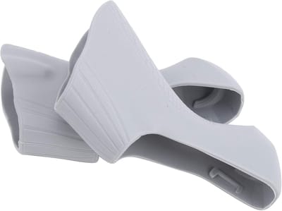 Fietsstuurhoezen Remhendel - Handvatbeschermers - Comfortabel Fietsen - Trillingsdempend Siliconen - 11 x 6 cm - Grijs