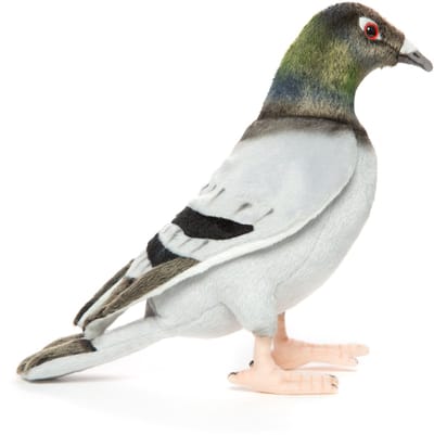 Hansa pluche duif knuffel - 29 cm - vogel knuffeldieren - luxe kwaliteit