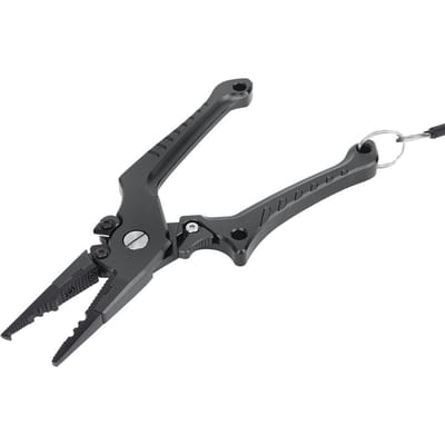 Buiten Aluminiumlegering Lure Zelfvergrendelende Vis Tangen Vis Controller Tang Set zwart zwart
