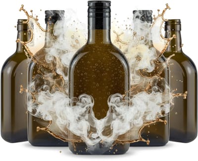 Bimberek - Isolerende Flessentas - Ciemne Szkło - 350 ml