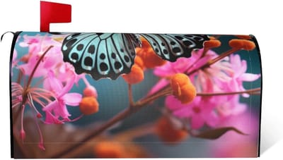 Brievenbus Cover - Brievenbushoes Post Wrap - Tuin Decoratie - Magnetisch Bevestigbaar - 65 x 53 cm - Zwart