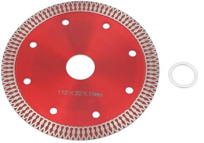 MTTproducts- Cirkelzaagblad 110 mm Ultradun - Doorslijpschijf - Korund - Hoge Snelheid - Snijden van Tegels - Schijf met Ring