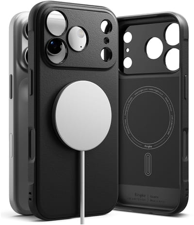 Ringke Onyx Magnetic | Hoesje Geschikt voor Apple iPhone 17 Pro Max | Compatibel met MagSafe / Qi2 | Back Cover Flexibel TPU | Zwart