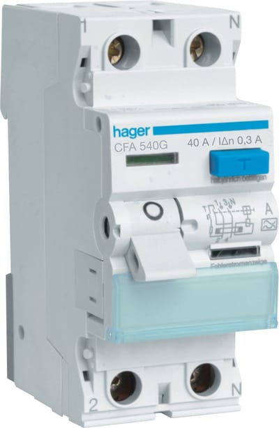 Hager Class A Aardlekschakelaar - CFA540G - E2ZNB