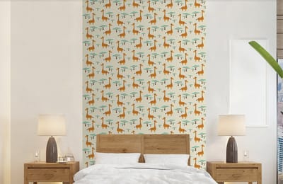 Behang - Fotobehang Giraffe - Dieren - Patronen - Breedte 150 cm x hoogte 240 cm