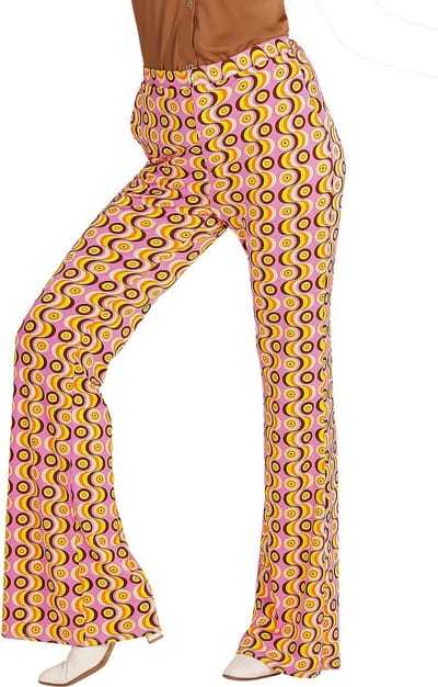 Jaren 70 disco broek Groovy langspeelplaat