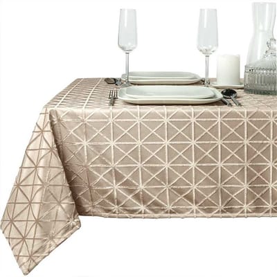 D- Unique Living | Sierle tafelkleed 140x200cm taupe