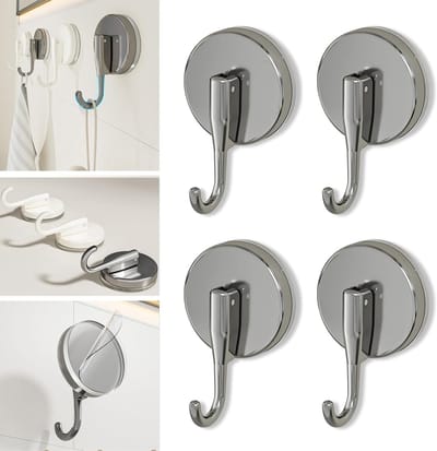 Verzendhaken met zuignap voor badkamer, ideaal voor glas, tegels en spiegels - Set van 4 stuks