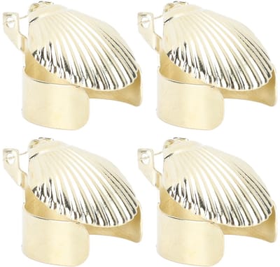 Automatische Kaarsenstopper IJzeren Kaarsendover Brandblusser 4-pack Metalen Omhulsel met Patroon voor Potkaarsen Gemakkelijke Vlamafdekking Kaarsaccessoire voor Thuisgebruik (GOLD)