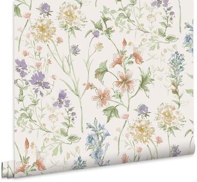 Laura Ashley Wild Meadow Behang - Bloemen - 10mx52cm - Multi