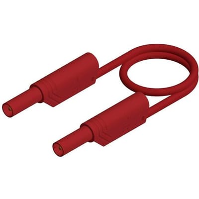 Hirschmann Test & Measurement MLS SIL WS 50/1 Veiligheidsmeetsnoer Banaanstekker 4 mm Banaanstekker 4 mm 0.50 m Rood 1 stuk(s)