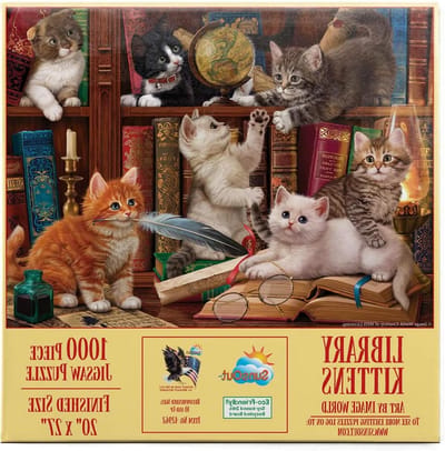 Puzzel 1000 stukjes - Legpuzzel Katten - Ontspanning Thuis - Gedetailleerde Afbeelding - Rechthoekige Vorm - Meerdere Kleuren
