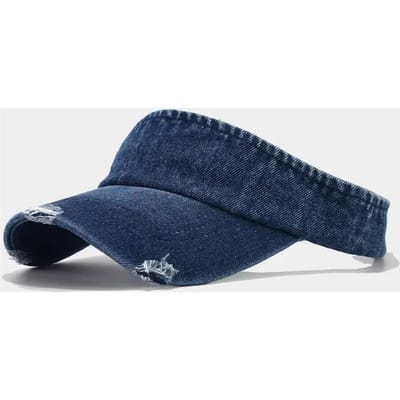 Lente en Zomer Denim Effen Vizieren Baseballpet Verstelbare Zonneklep Voor Mannen en Vrouwen 05 56-61cm wear blauw