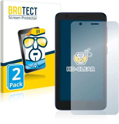 BROTECT - Screenprotector voor ZTE Blade L9 - Folie Beschermfolie transparant 2 Stuks