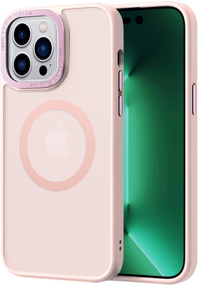 Multimedia & Accessoires TPU Back Cover Case Hoesje Met MagSafe geschikt voor Apple iPhone 17 – Roze – Zachte Plastic - Siliconen – Harde Plastic – Soft Case – Flexibel