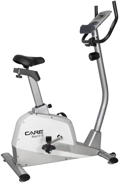 CARE MED-518-2 - Handmatige hometrainer - 9 kg vliegwielmassa - 8 weerstandsniveaus - Lage instap - Voor thuisgebruik