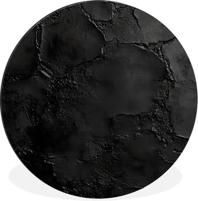 WallCircle - Wandcirkel - Muurcirkel - Zwart - Verf - Aluminium - Dibond - 30x30 cm - Binnen en Buiten