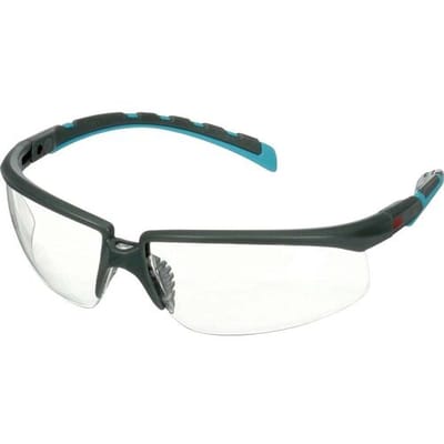 3M S2001SGAF-BGR Veiligheidsbril Met anti-condens coating, Met anti-kras coating Turquoise, Grijs EN 166 DIN 166