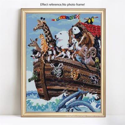 Diamant broderie plein affichage Animal diamant mosaïque diamant peinture complète ronde bricolage point de croix 20X30CM gray