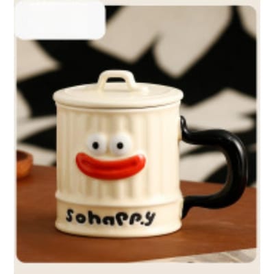 Tasse créative drôle à grande bouche, tasse de personnalité mignonne et moche, tasse à café, cadeau d'anniversaire, souvenir, tasse à eau en céramique 301-400ml