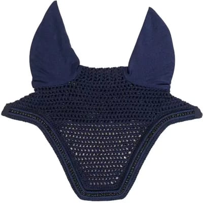 Kentucky Horsewear - Oornetje Wellington met metalen ketting marine Full