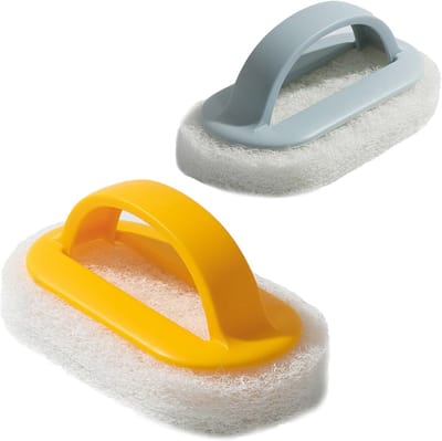 Twee sponsborstels Geschikt voor de waterlijn, zwembadborstels en zwembadwandborstels, Geschikt voor het reinigen van zwembaden, bubbelbaden, badkuipen en wanden.