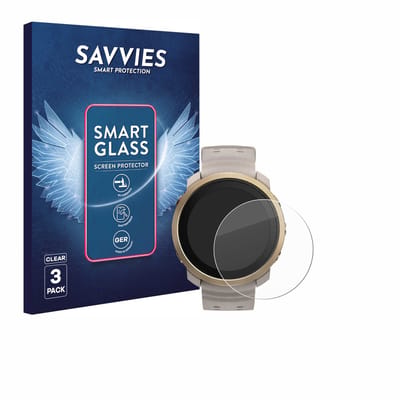 3 Stuks Savvies Screenprotector - geschikt voor Polar Vantage M3 - beschermfolie glas transparant