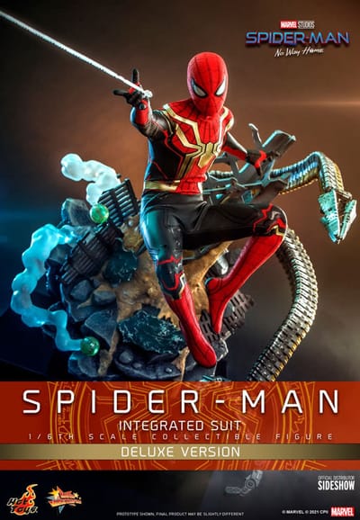 Hot Toys Spider-Man Integrated Suit 1:6 Scale Deluxe Figure - Hot Toys - Spider-Man No Way Home Figuur