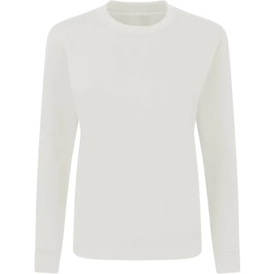 Sneeuw witte dames sweater Crew Neck merk SG maat XXL