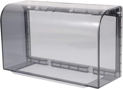 Weerbestendige afdekking voor wandcontactdozen met 2-snelheden, flush-mount box voor buitengebruik, zwart, bescherming tegen weer en vuil