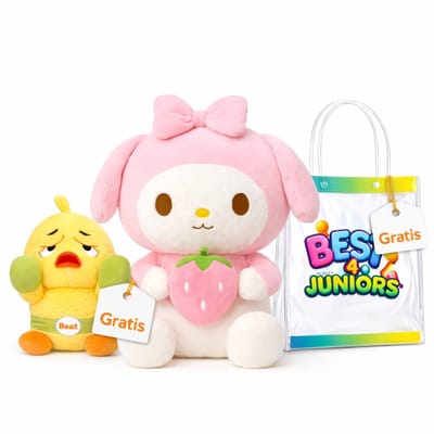 Bextunio Fluffy Roze Knuffelkonijn (45 cm) – Ultralicht & Superzacht – Perfect Cadeau voor Baby’s, Kinderen & ValentijnCadeau