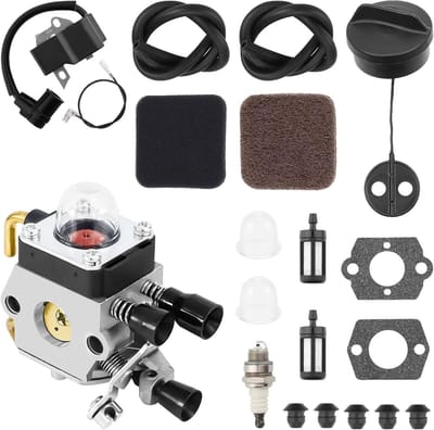Carburateur voor Stihl FS75, FS80, FS85 en HS80 HS85, inclusief ontstekingsspoel en luchtfilter, vervangingsonderdelen voor bosmaaiers en kettingzagen