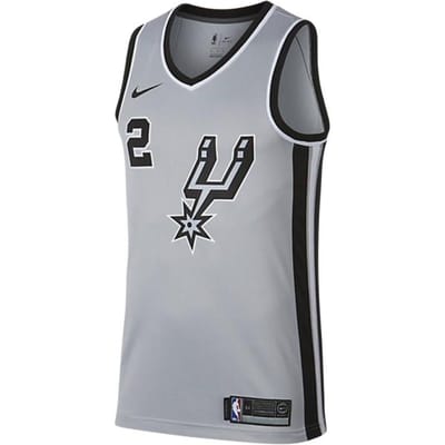 Nike Kawhi Leonard Statement Graphic Losvallend Ademend Basketbalshirt Heren shirt Grijs 877224-007 XXL gray