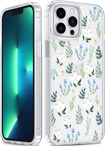 UNIQ Accessory - Transparant & Print Telefoonhoesje voor Apple iPhone 13 Pro Max - TPU & Acrylic Bescherming