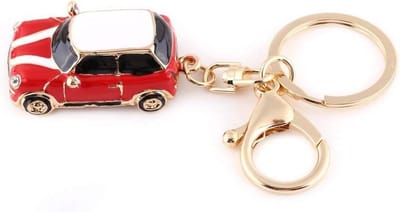 Classic 3D Sleutelhanger, Gegraveerd Mini Sport Sleutelhanger, Decoratie Accessoire in Rood, Perfect voor Verzamelen en Cadeaus