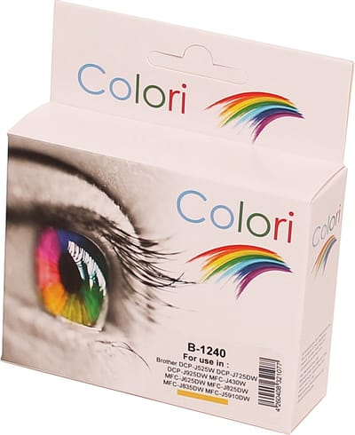 Colori huismerk inkt cartridge geschikt voor Brother LC1240Y Geel DCPJ525W DCPJ725DW DCPJ925DW MFCJ430W MFCJ625DW MFCJ825DW MFCJ835DW MFCJ5910DW MFCJ6510DW