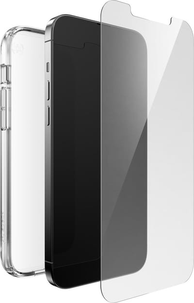 Speck Presidio Gemshell Clear + Shieldview Bundle Apple iPhone 13 Pro Max - with Microban